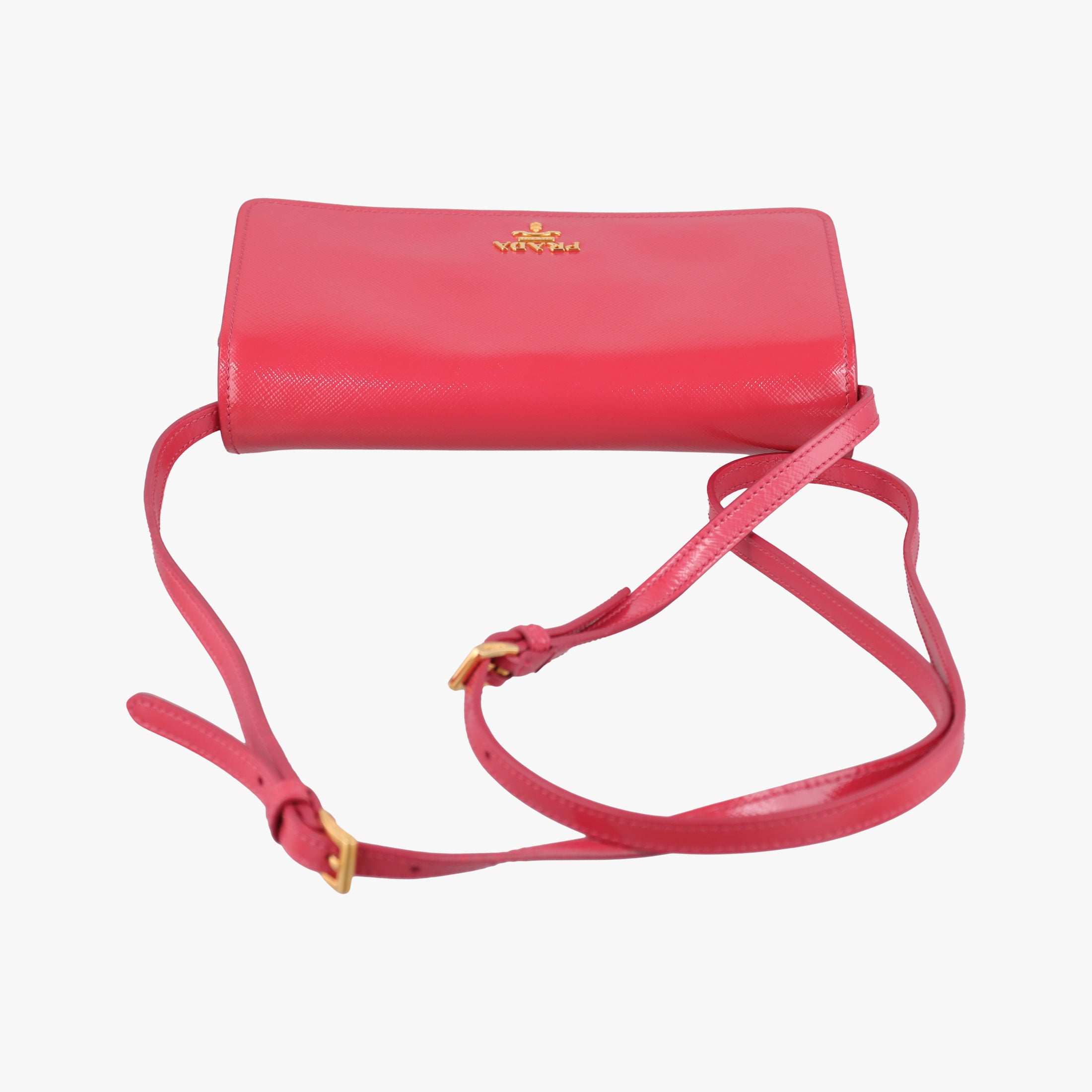 Sling Bandoliera Red Patent SAFFIANO Leather　 110スリング バンドリエラ レッド パテント サフィアーノレザー 110