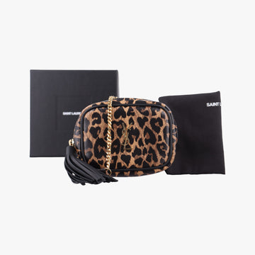 Baby Lou Leopard Print Heart Black×Brown Leather 650170 BRS650170.1020ベイビールー レオパード ブラック×ブラウン レザー 650170 BRS650170.1020