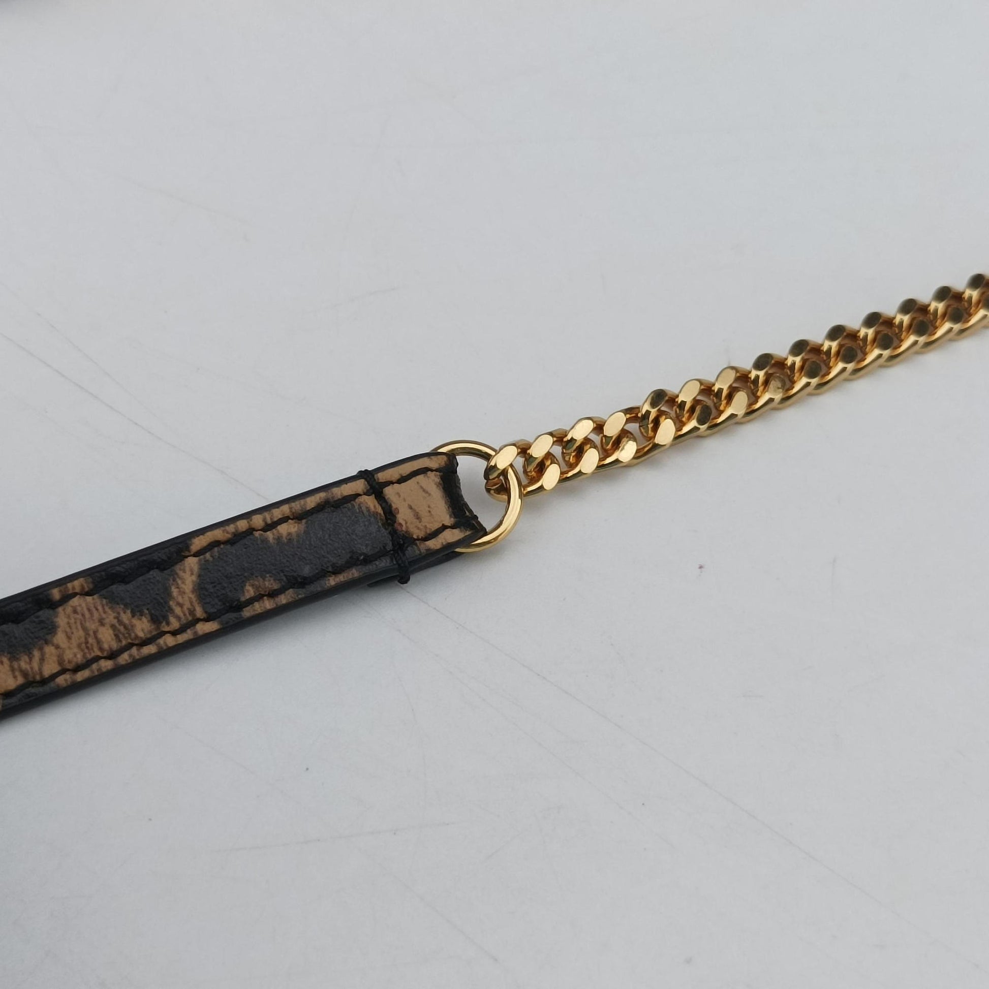 Baby Lou Leopard Print Heart Black×Brown Leather 650170 BRS650170.1020ベイビールー レオパード ブラック×ブラウン レザー 650170 BRS650170.1020