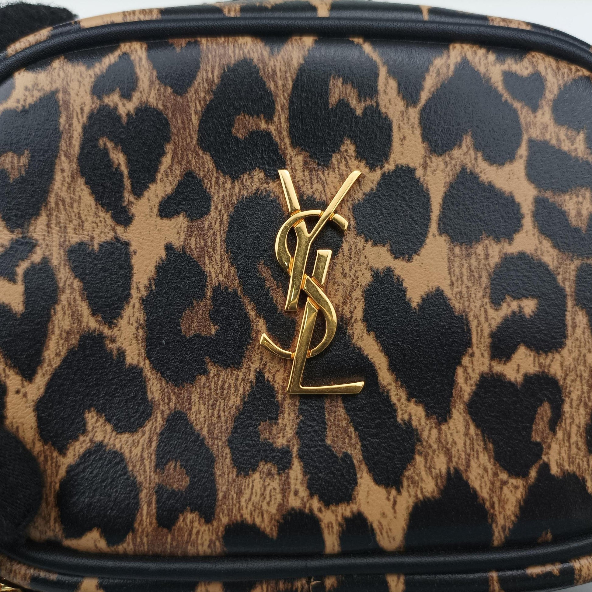Baby Lou Leopard Print Heart Black×Brown Leather 650170 BRS650170.1020ベイビールー レオパード ブラック×ブラウン レザー 650170 BRS650170.1020