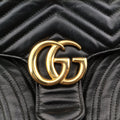 GG Marmont Black Leather 443497 B025724821GGマーモント ブラック レザー 443497 B025724821