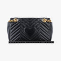 GG Marmont Black Leather 443497 B025724821GGマーモント ブラック レザー 443497 B025724821