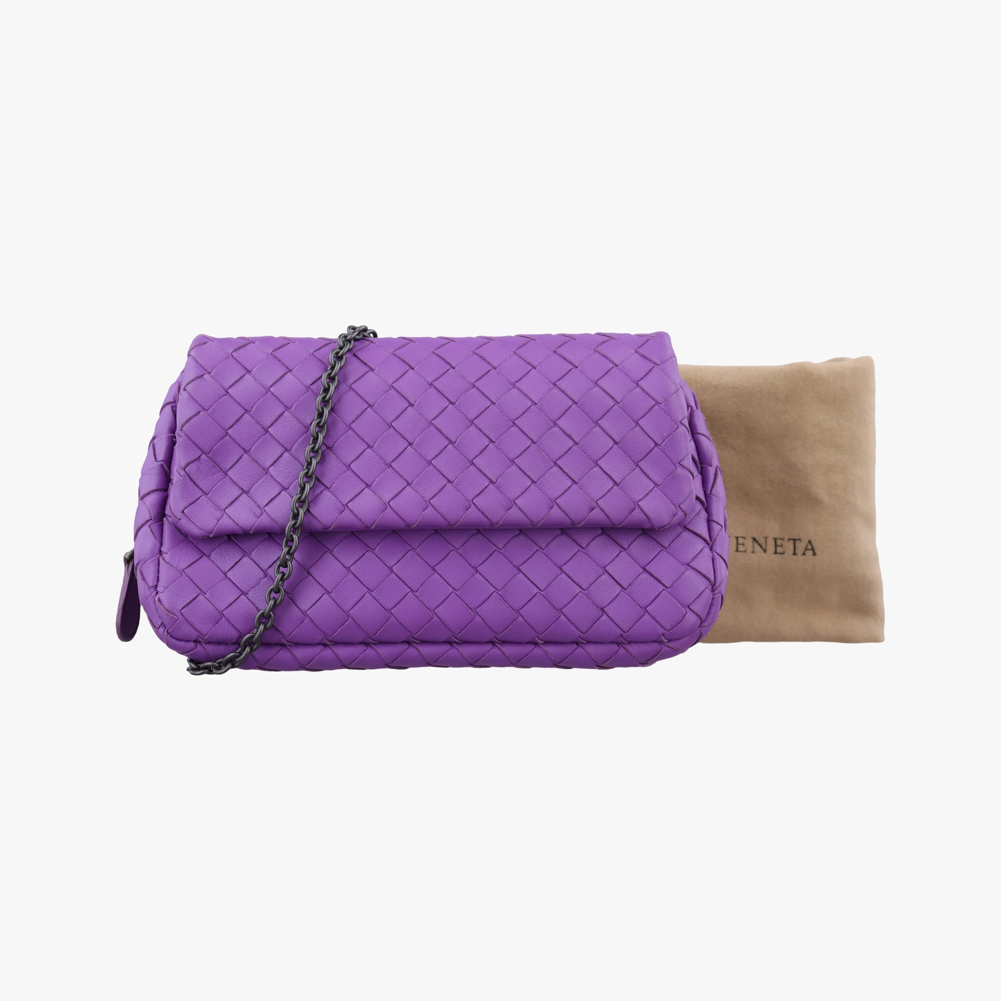 Intrecciato Purple lambskin B04207676Eイントレチャート パープル ラムスキン B04207676E