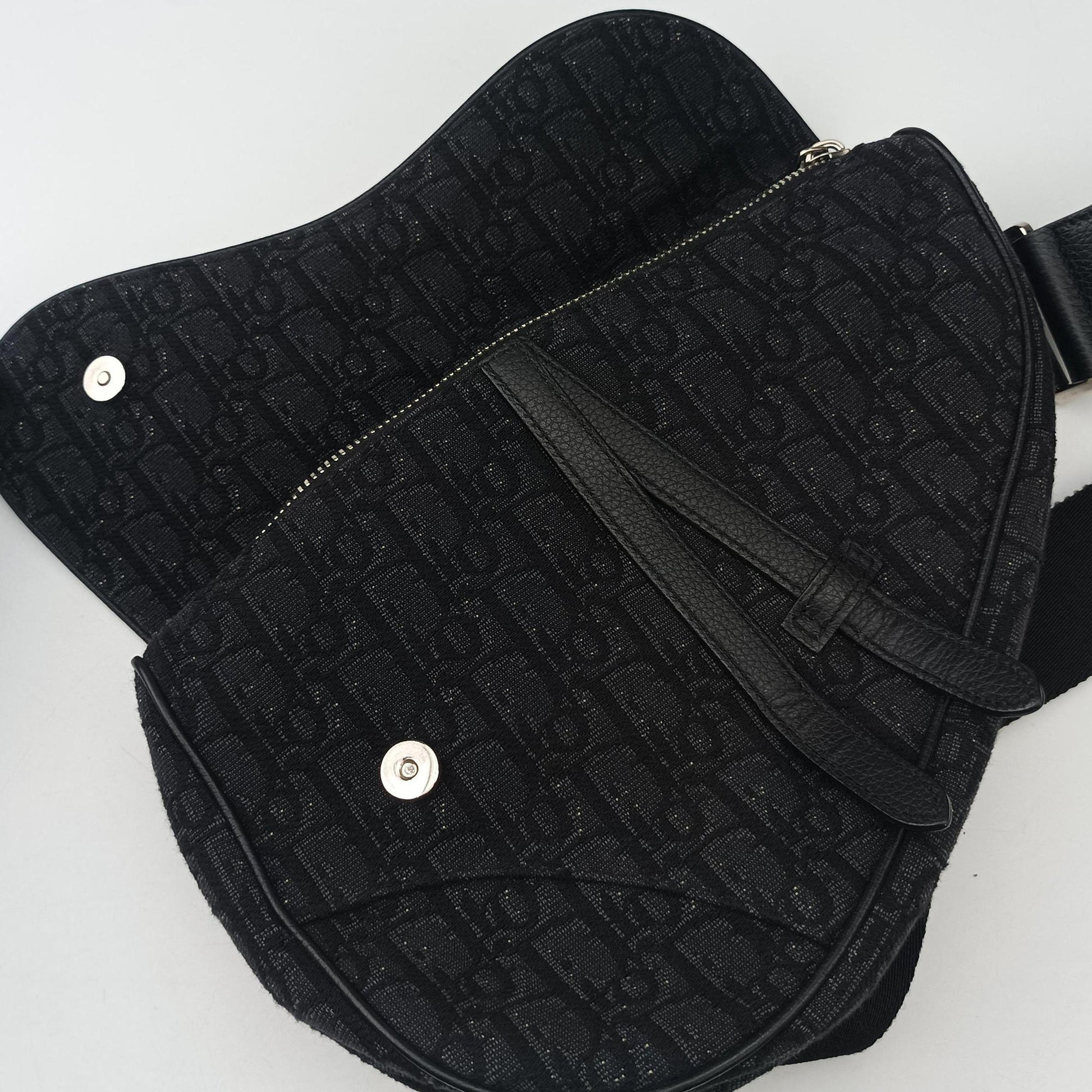 Saddle Black Jacquard×Leather 1ADPO093YKY 02-BO-0159サドル ブラック ジャガード×レザー 1ADPO093YKY 02-BO-0159