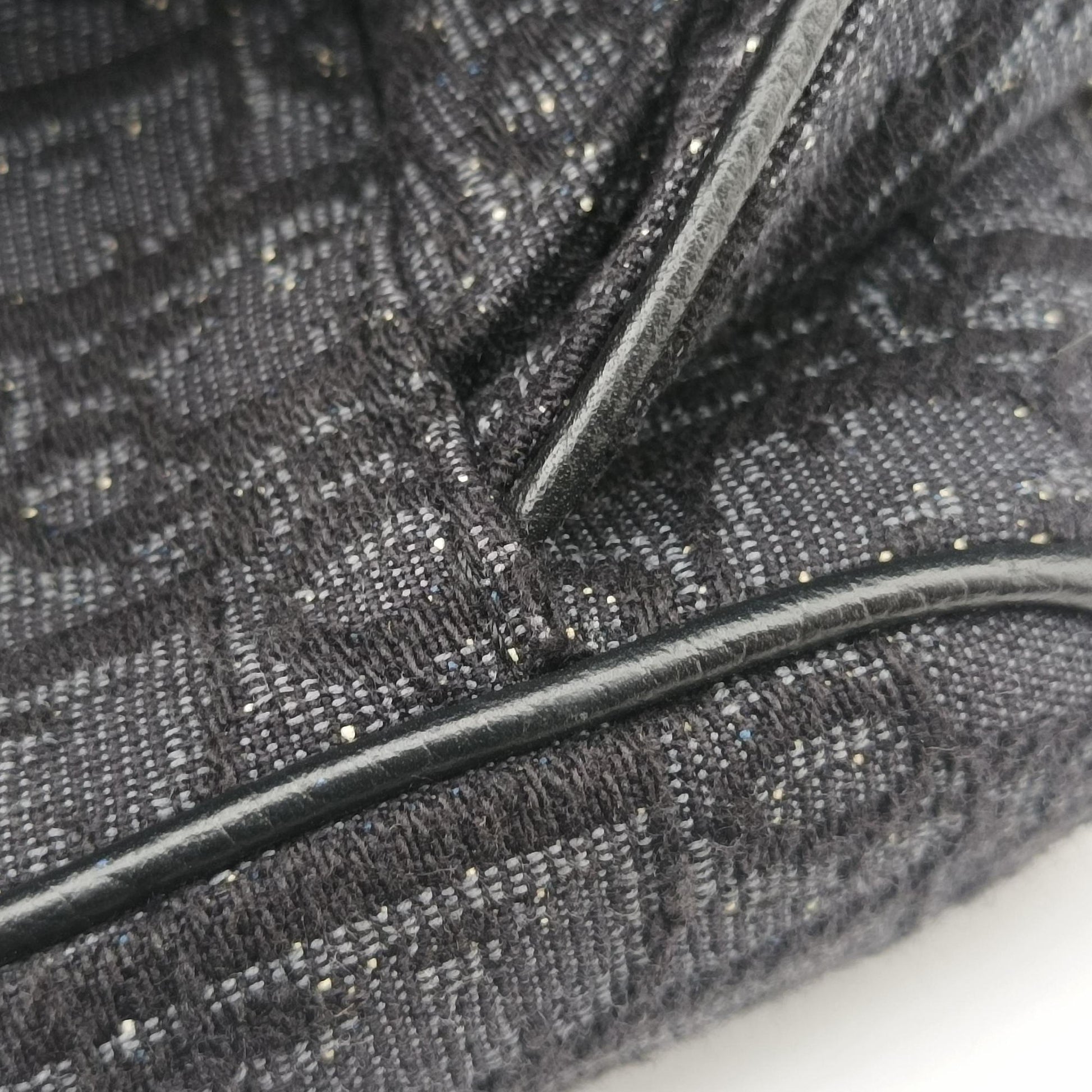 Saddle Black Jacquard×Leather 1ADPO093YKY 02-BO-0159サドル ブラック ジャガード×レザー 1ADPO093YKY 02-BO-0159