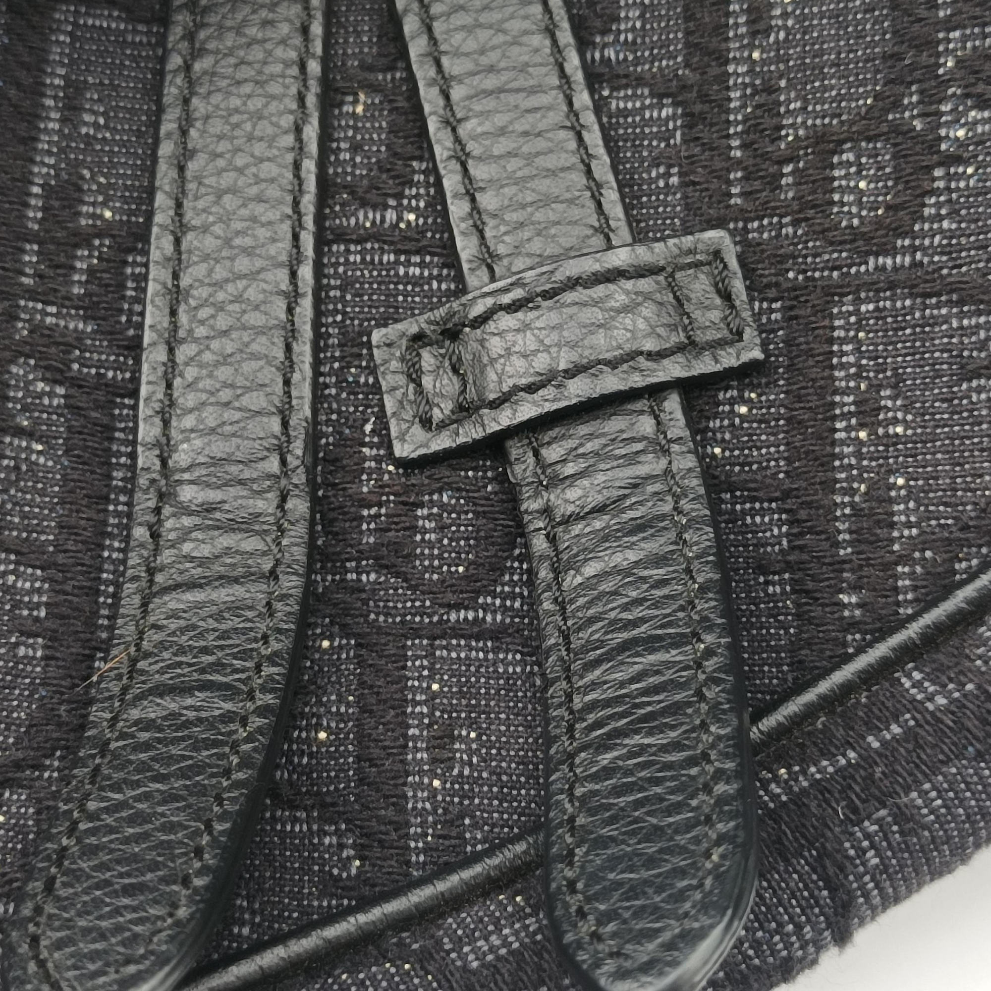 Saddle Black Jacquard×Leather 1ADPO093YKY 02-BO-0159サドル ブラック ジャガード×レザー 1ADPO093YKY 02-BO-0159