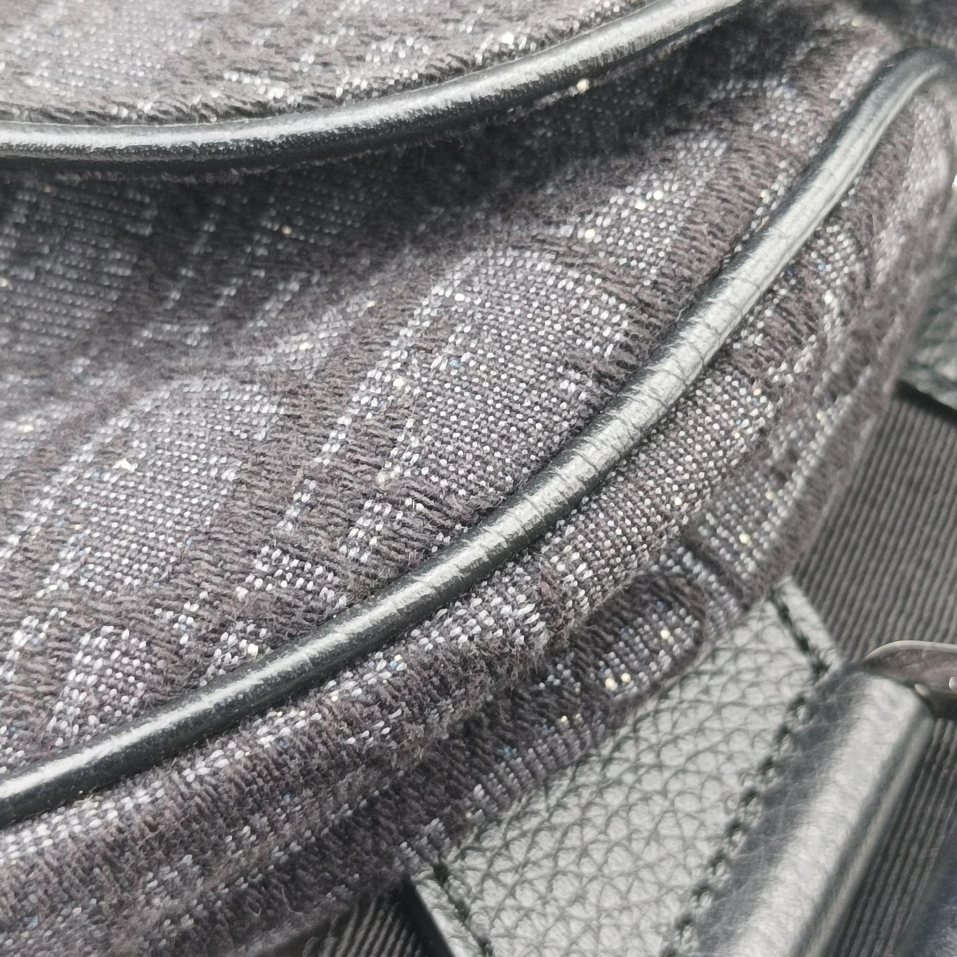 Saddle Black Jacquard×Leather 1ADPO093YKY 02-BO-0159サドル ブラック ジャガード×レザー 1ADPO093YKY 02-BO-0159
