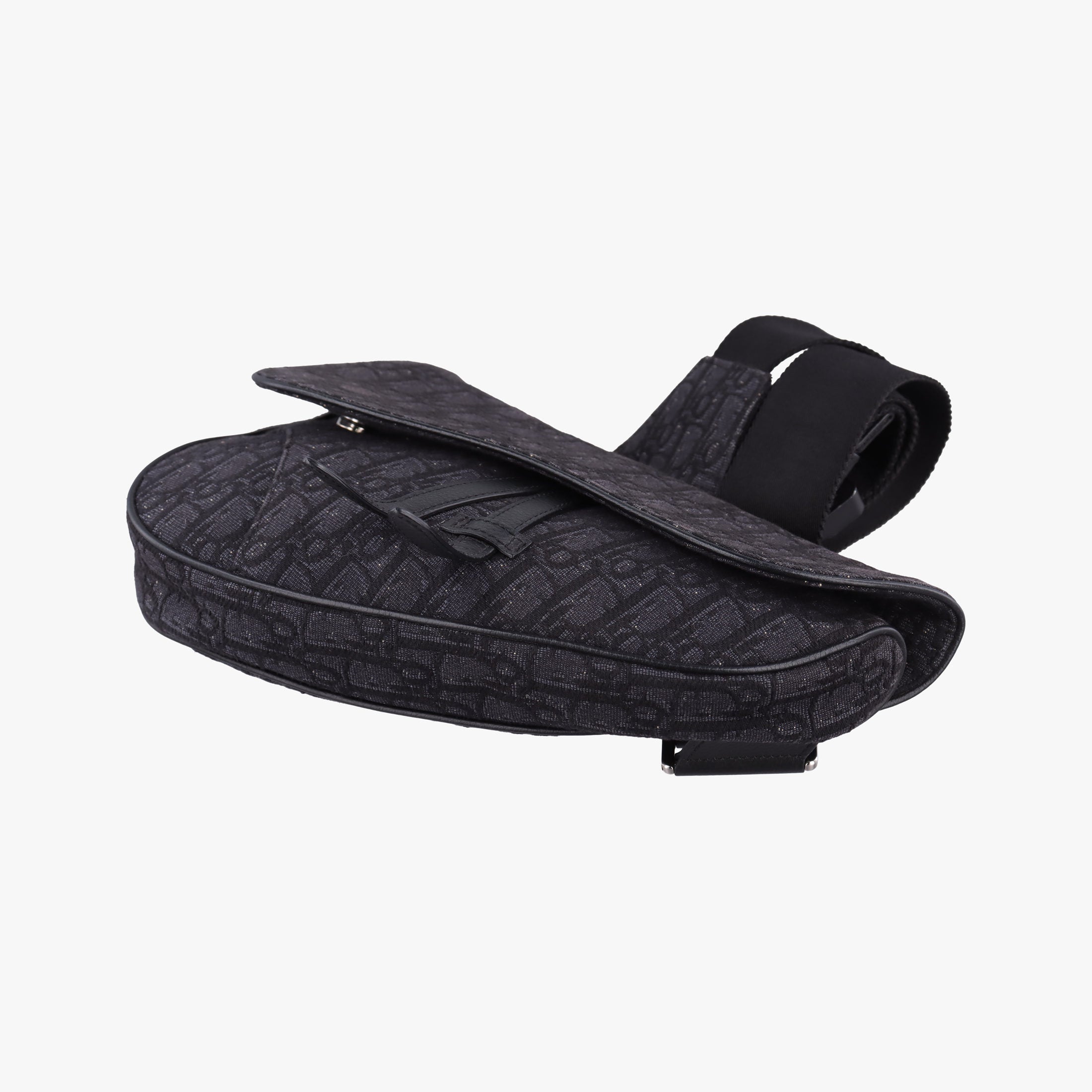 Saddle Black Jacquard×Leather 1ADPO093YKY 02-BO-0159サドル ブラック ジャガード×レザー 1ADPO093YKY 02-BO-0159