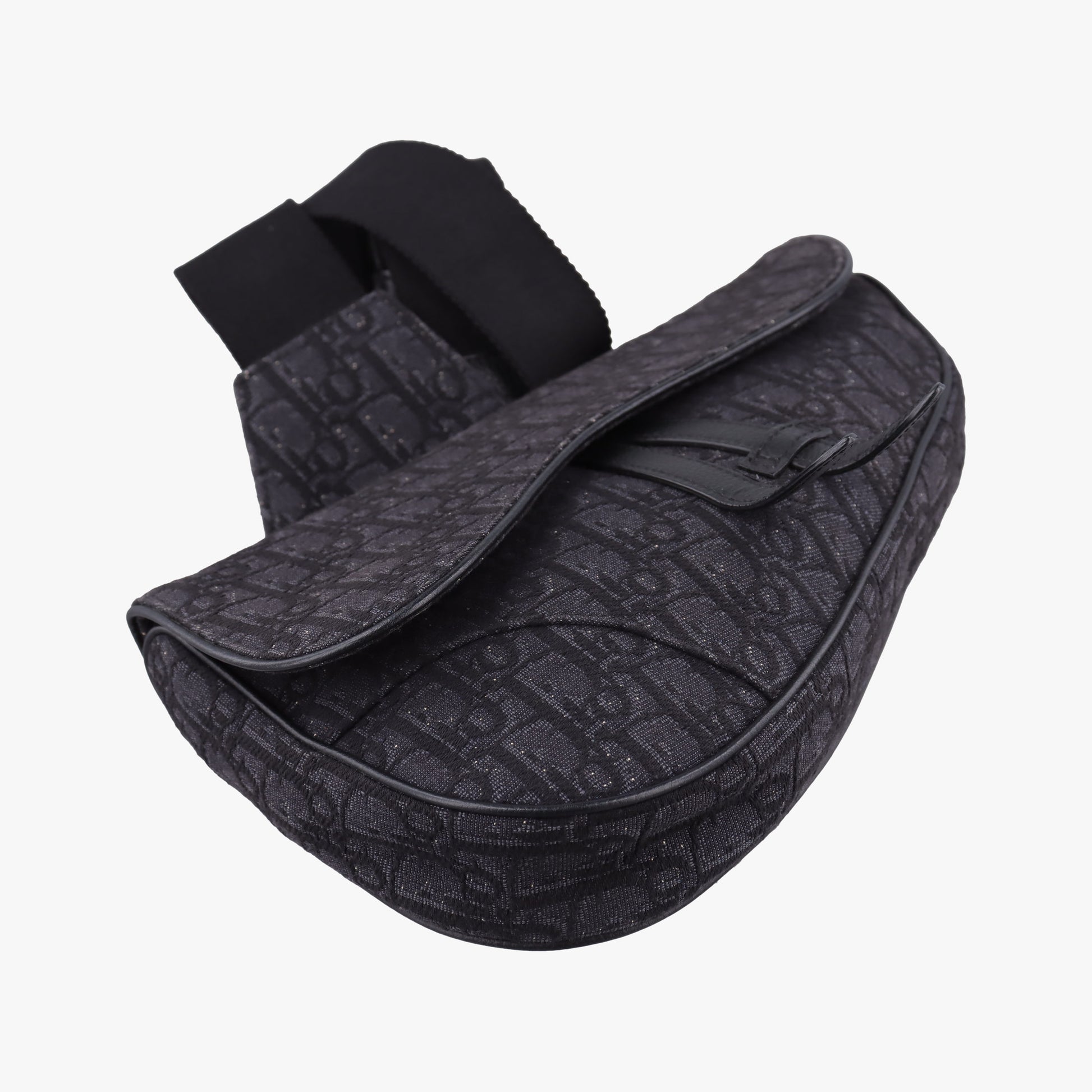 Saddle Black Jacquard×Leather 1ADPO093YKY 02-BO-0159サドル ブラック ジャガード×レザー 1ADPO093YKY 02-BO-0159