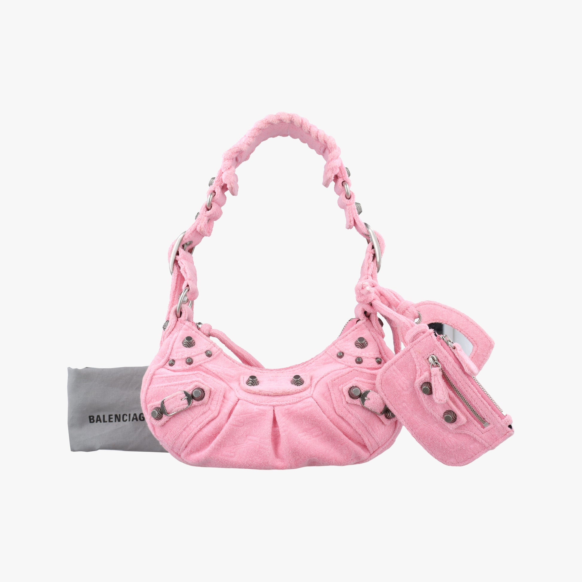 Le Cagole mini Pink Pile Fabric 671309.5812.O.493075ル カゴール ミニ ピンク パイルファブリック 671309.5812.O.493075
