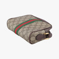 OPHIDIA Brown×red×green PVC coated canvas×Leather 517350 オフィディア ブラウン×レッド×グリーン PVCコーティングキャンバス×レザー 517350 