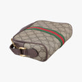 OPHIDIA Brown×red×green PVC coated canvas×Leather 517350 オフィディア ブラウン×レッド×グリーン PVCコーティングキャンバス×レザー 517350 