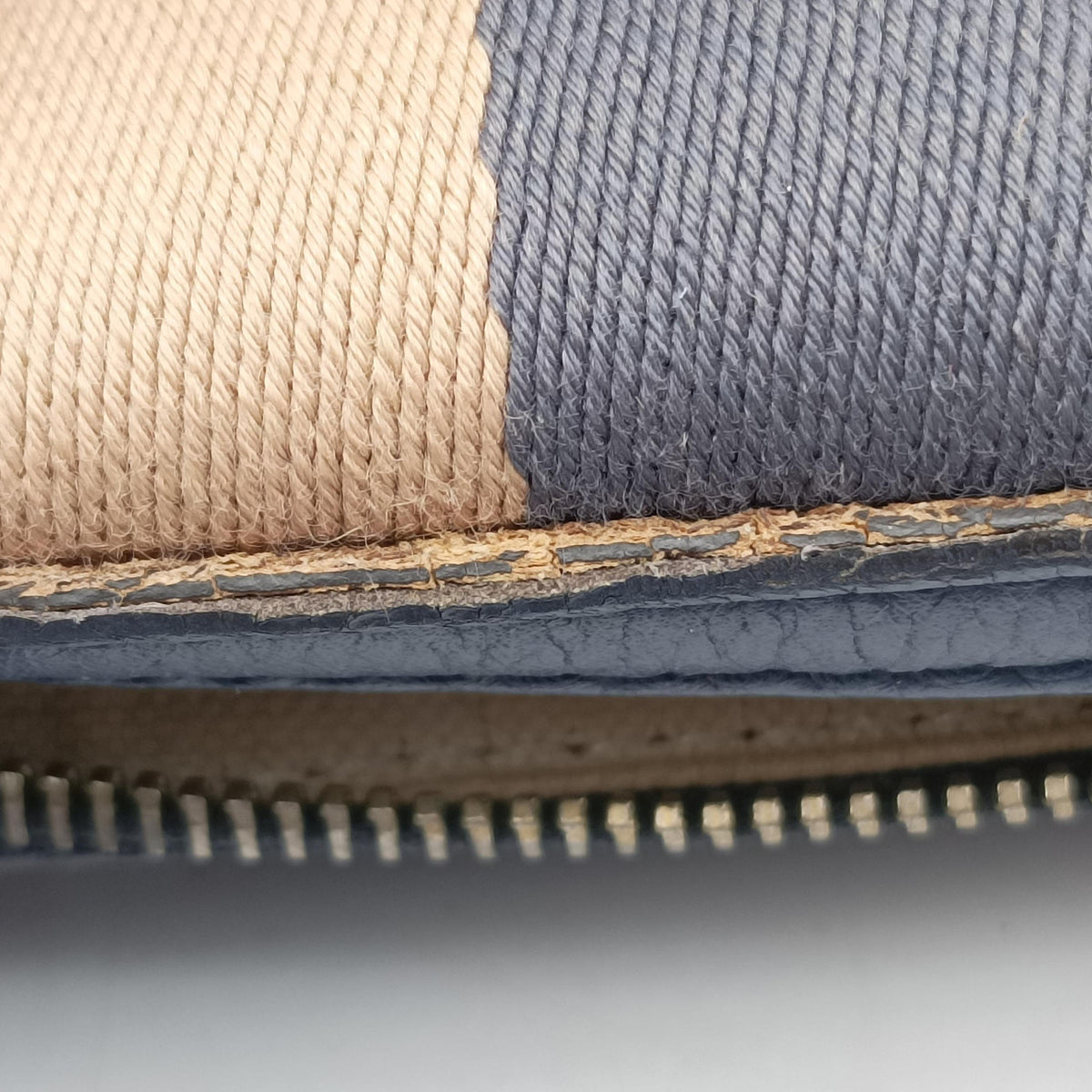 Sherry Line beigex blue xmulti canvas×leather 269876 G018208593シェリーライン ベージュ×ブルー×マルチ キャンバス×レザー 269876 G018208593