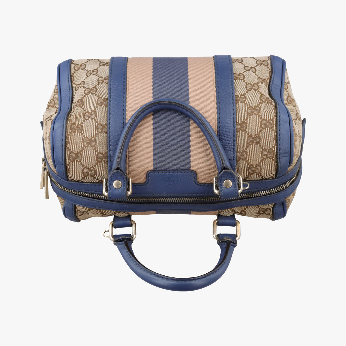 Sherry Line beigex blue xmulti canvas×leather 269876 G018208593シェリーライン ベージュ×ブルー×マルチ キャンバス×レザー 269876 G018208593