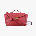 Vitello Daino Sound Flap Top Handle Red Leather BR5034 58/M 165ヴィテッロ ダイノ サウンド フラップ トップ ハンドル レッド レザー BR5034 58/M 165