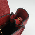 Vitello Daino Sound Flap Top Handle Red Leather BR5034 58/M 165ヴィテッロ ダイノ サウンド フラップ トップ ハンドル レッド レザー BR5034 58/M 165