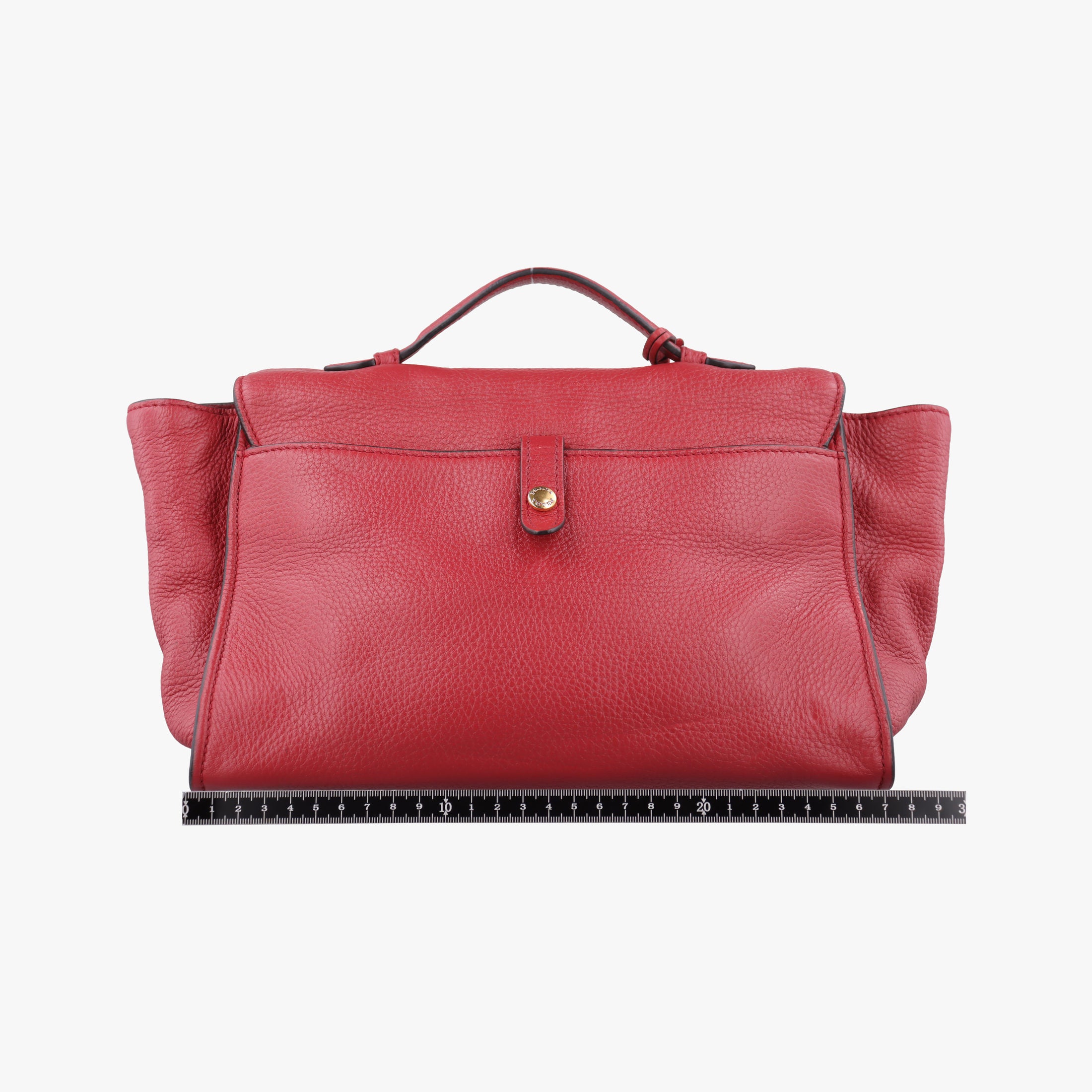 Vitello Daino Sound Flap Top Handle Red Leather BR5034 58/M 165ヴィテッロ ダイノ サウンド フラップ トップ ハンドル レッド レザー BR5034 58/M 165