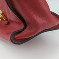 Vitello Daino Sound Flap Top Handle Red Leather BR5034 58/M 165ヴィテッロ ダイノ サウンド フラップ トップ ハンドル レッド レザー BR5034 58/M 165