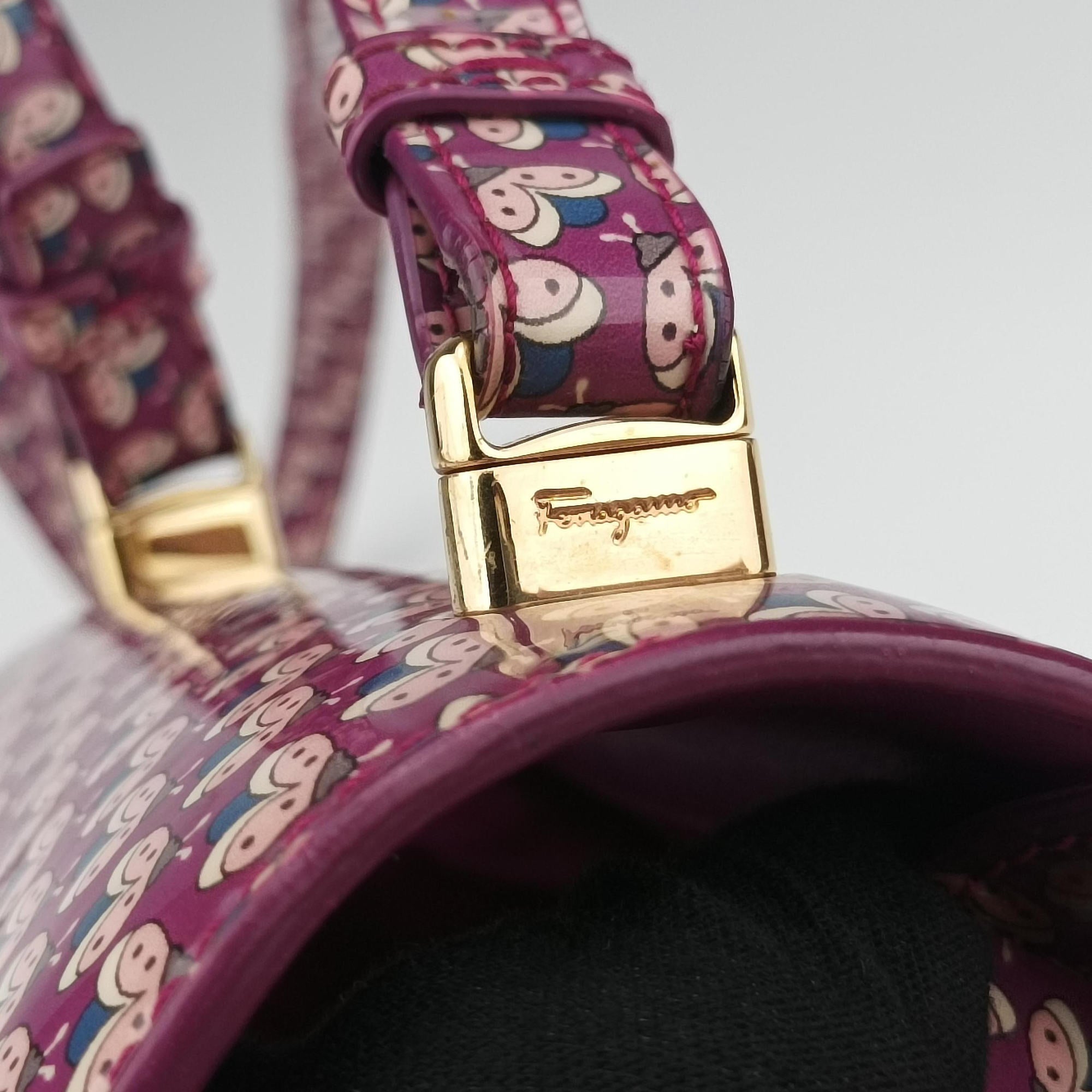 Vara zoo mini Purple×multi Patent leather RE-21G079ヴァラ ズー ミニ パープル×マルチカラー パテントレザー RE-21G079