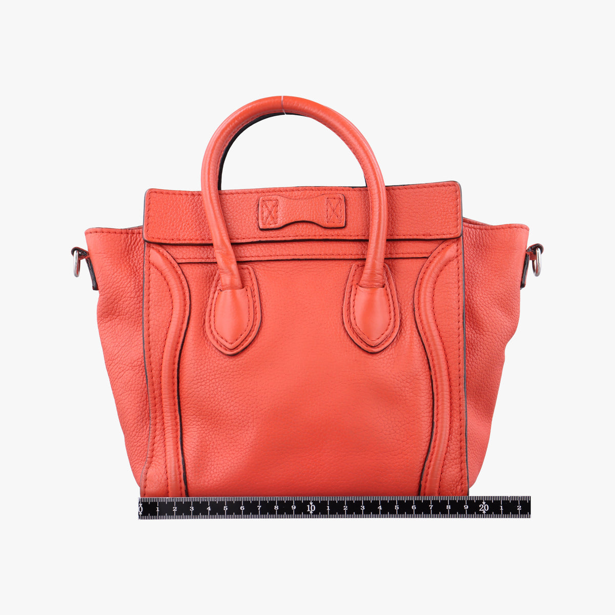 Luggage Micro shopper Orange Leather Lot number unknownラゲージマイクロショッパー オレンジ レザー 製番不明
