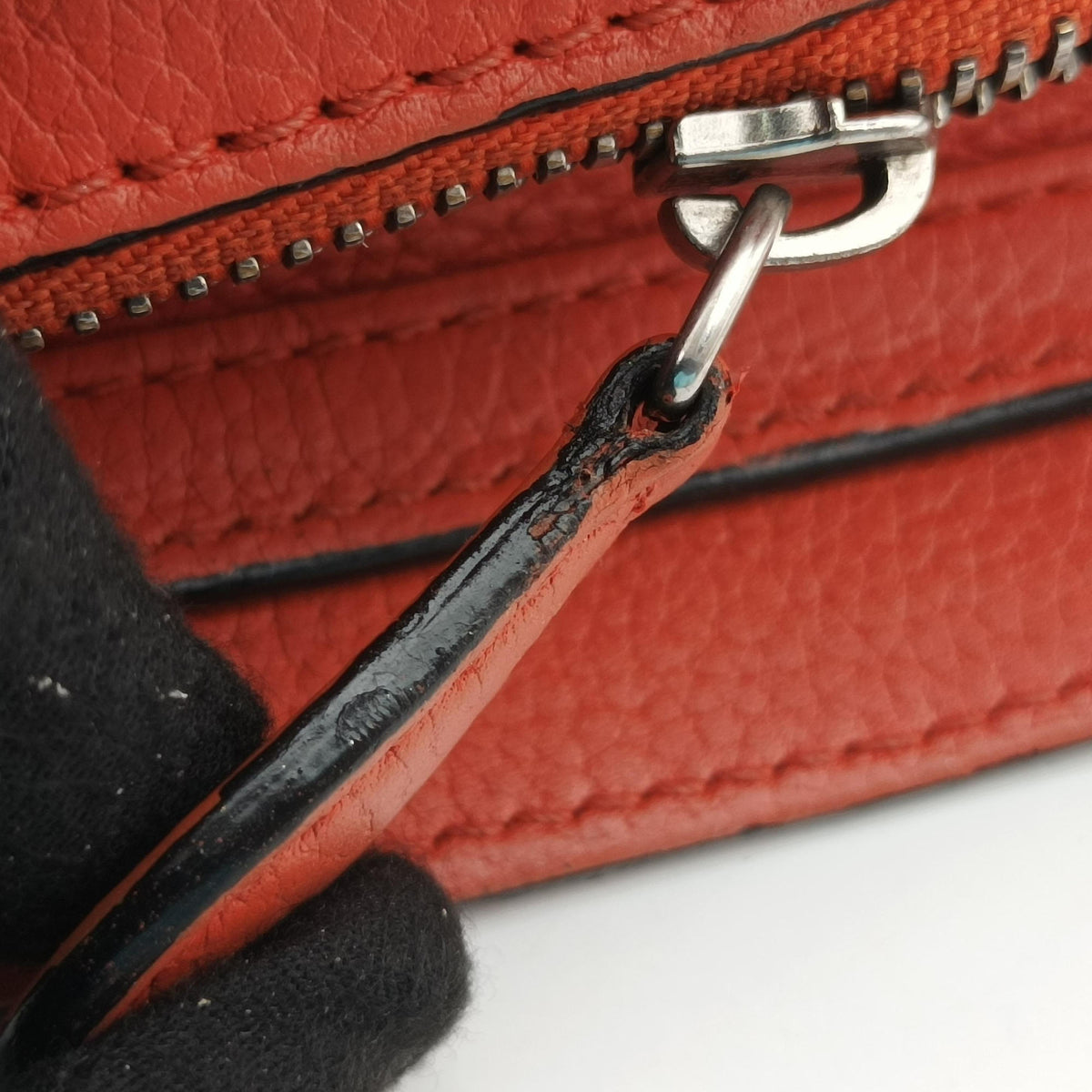 Luggage Micro shopper Orange Leather Lot number unknownラゲージマイクロショッパー オレンジ レザー 製番不明