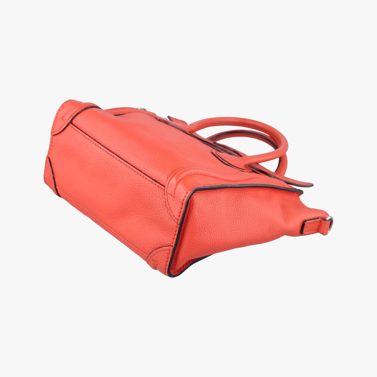Luggage Micro shopper Orange Leather Lot number unknownラゲージマイクロショッパー オレンジ レザー 製番不明