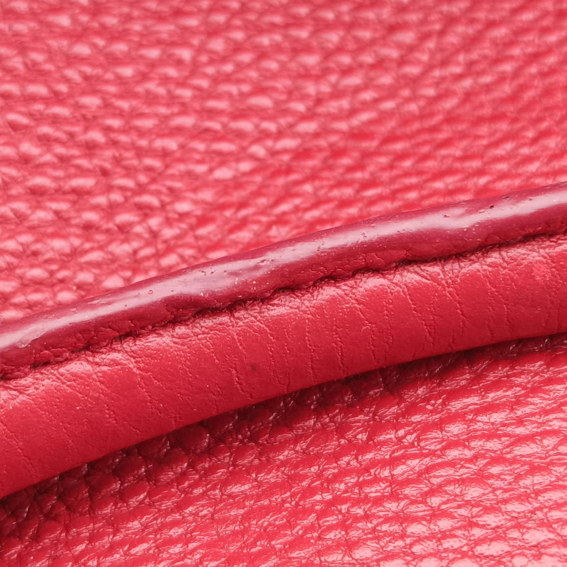 Vitello Daino Top Handle Red Leather BN2420 25ヴィッテロ ダイノ トップハンドル レッド レザー BN2420 25