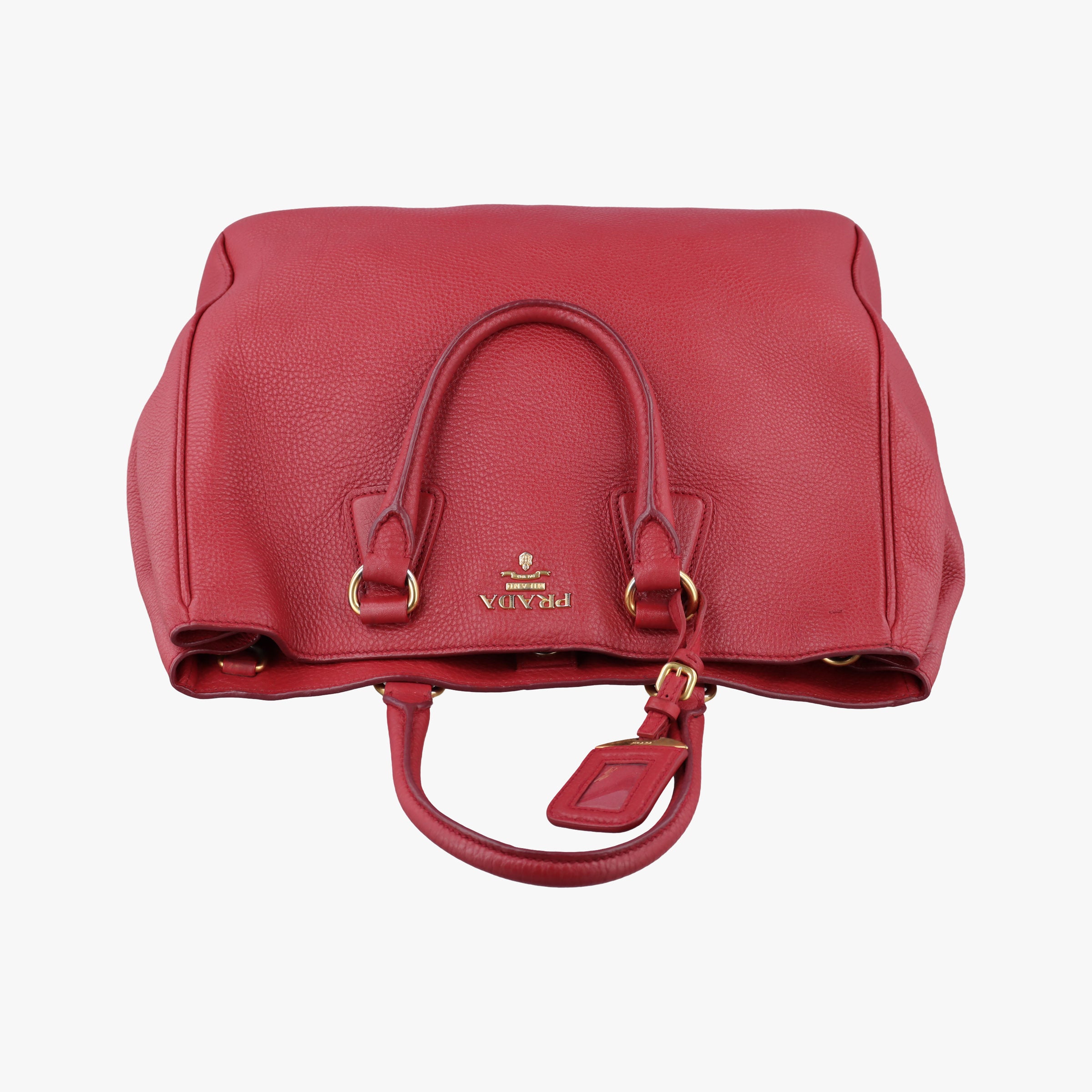 Vitello Daino Top Handle Red Leather BN2420 25ヴィッテロ ダイノ トップハンドル レッド レザー BN2420 25