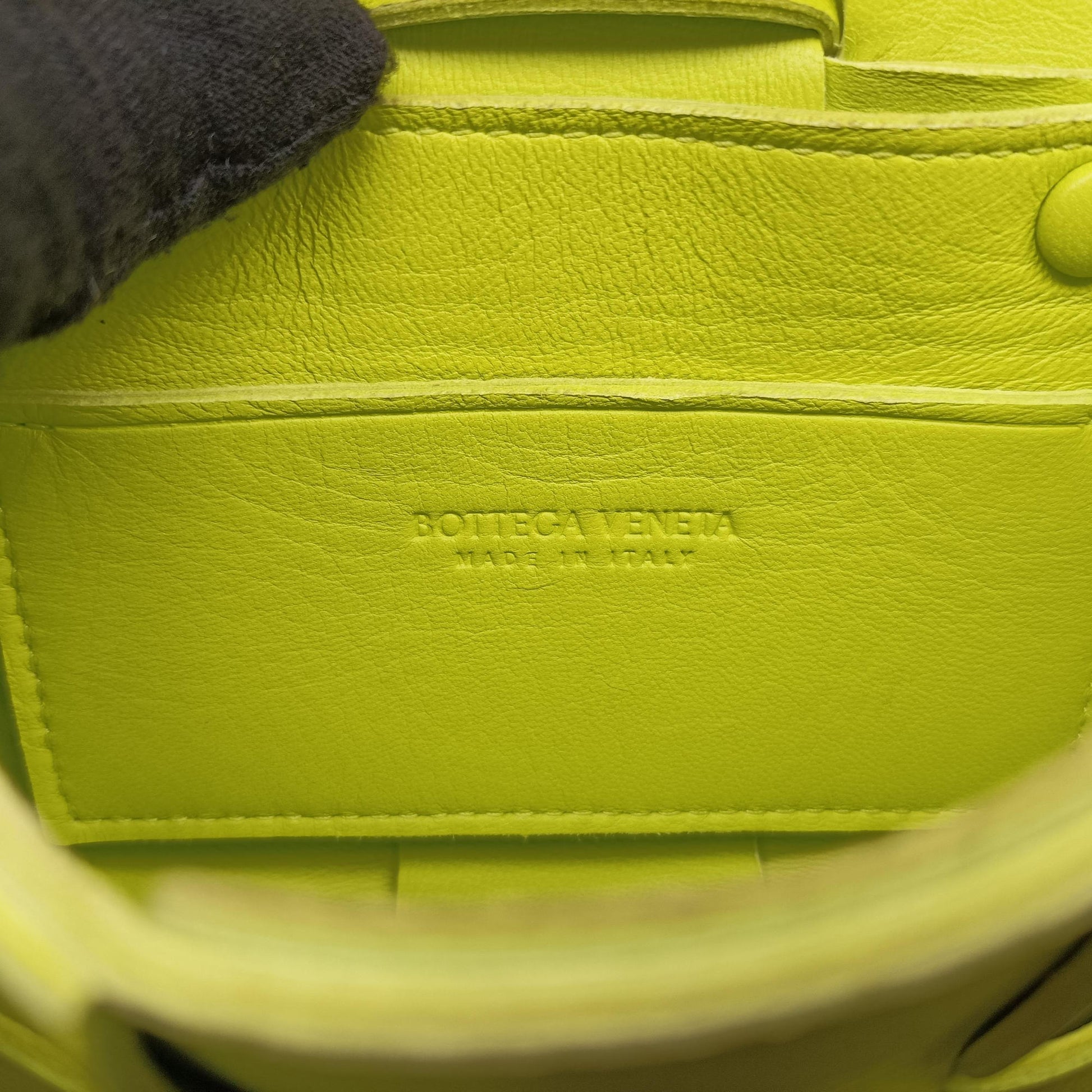 cassette Green lambskin IC Chipカセット グリーン ラムスキン ICチップ