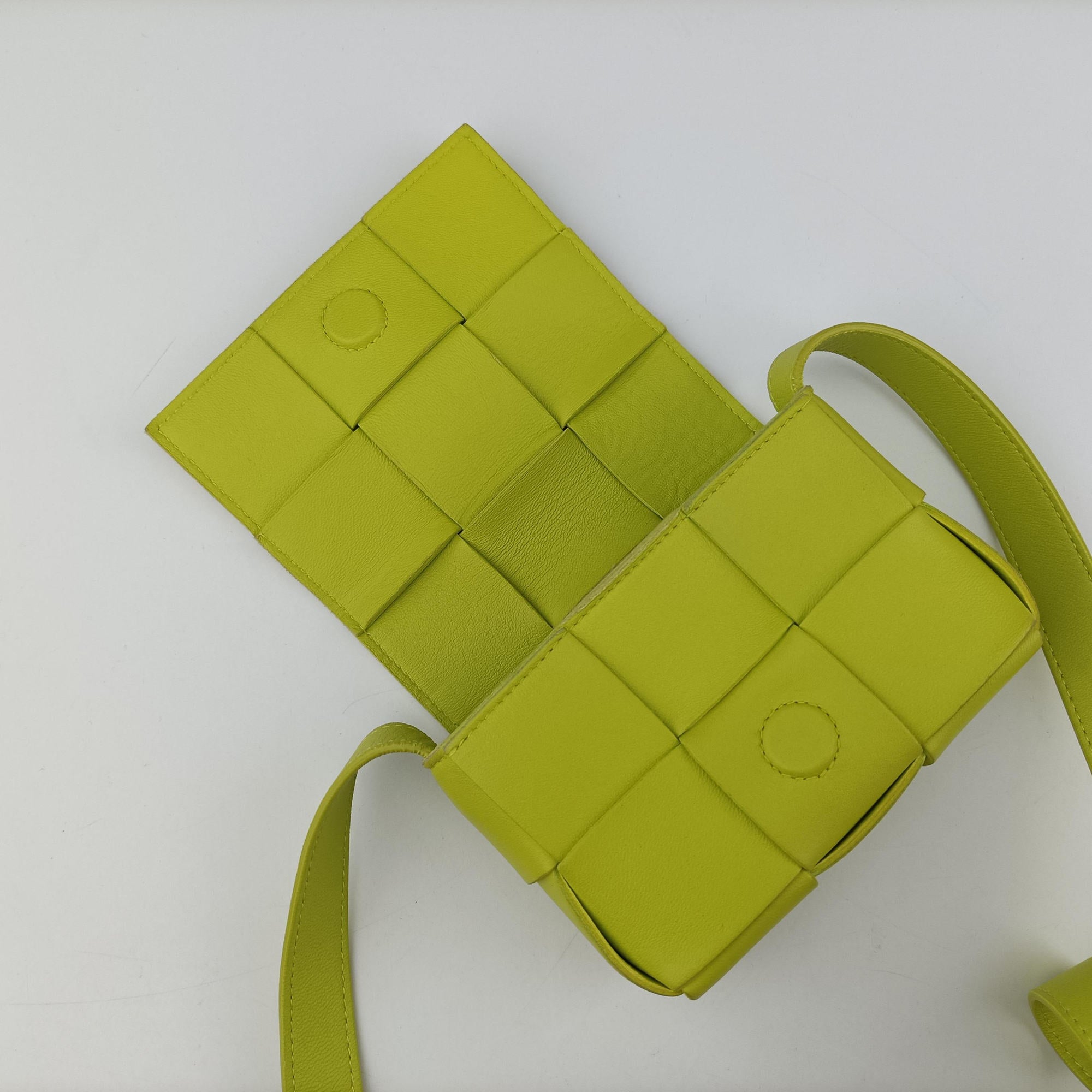 cassette Green lambskin IC Chipカセット グリーン ラムスキン ICチップ