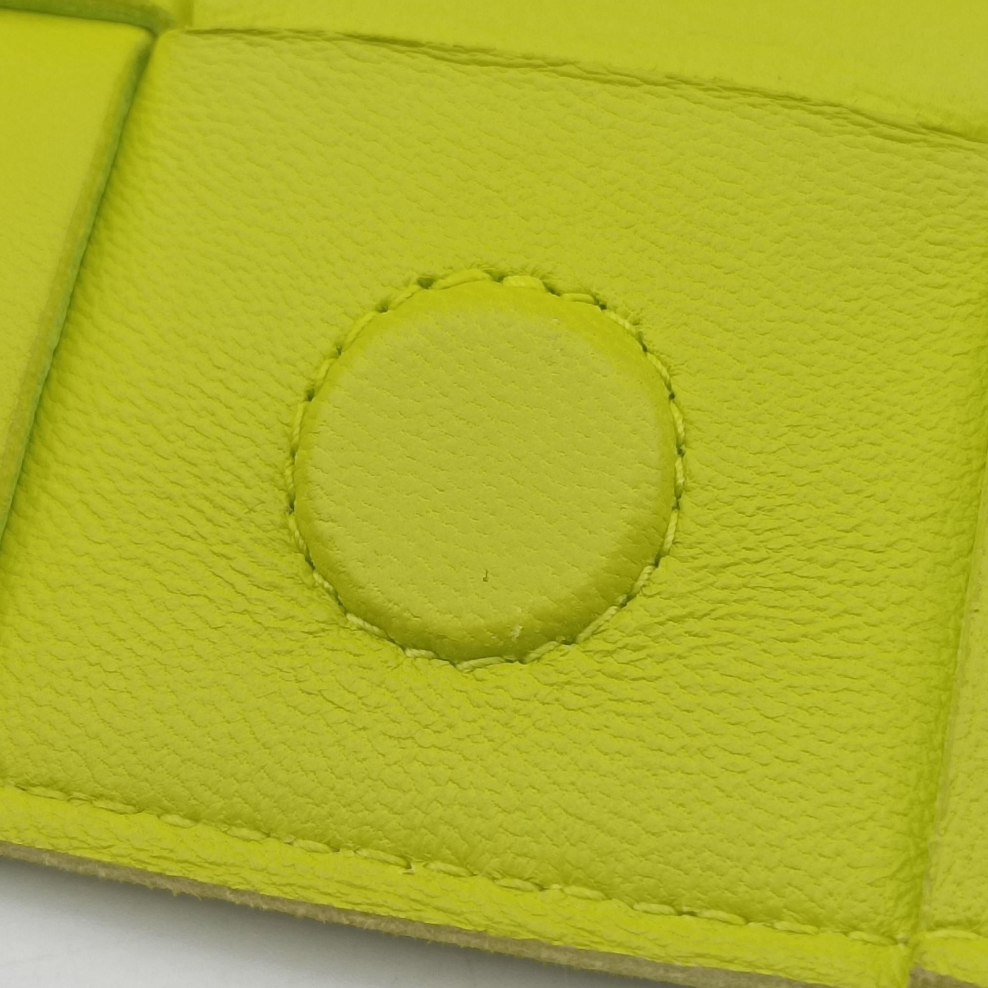 cassette Green lambskin IC Chipカセット グリーン ラムスキン ICチップ