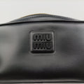 Logo belt Black leather 85/34ロゴベルト ブラック レザー 85/34