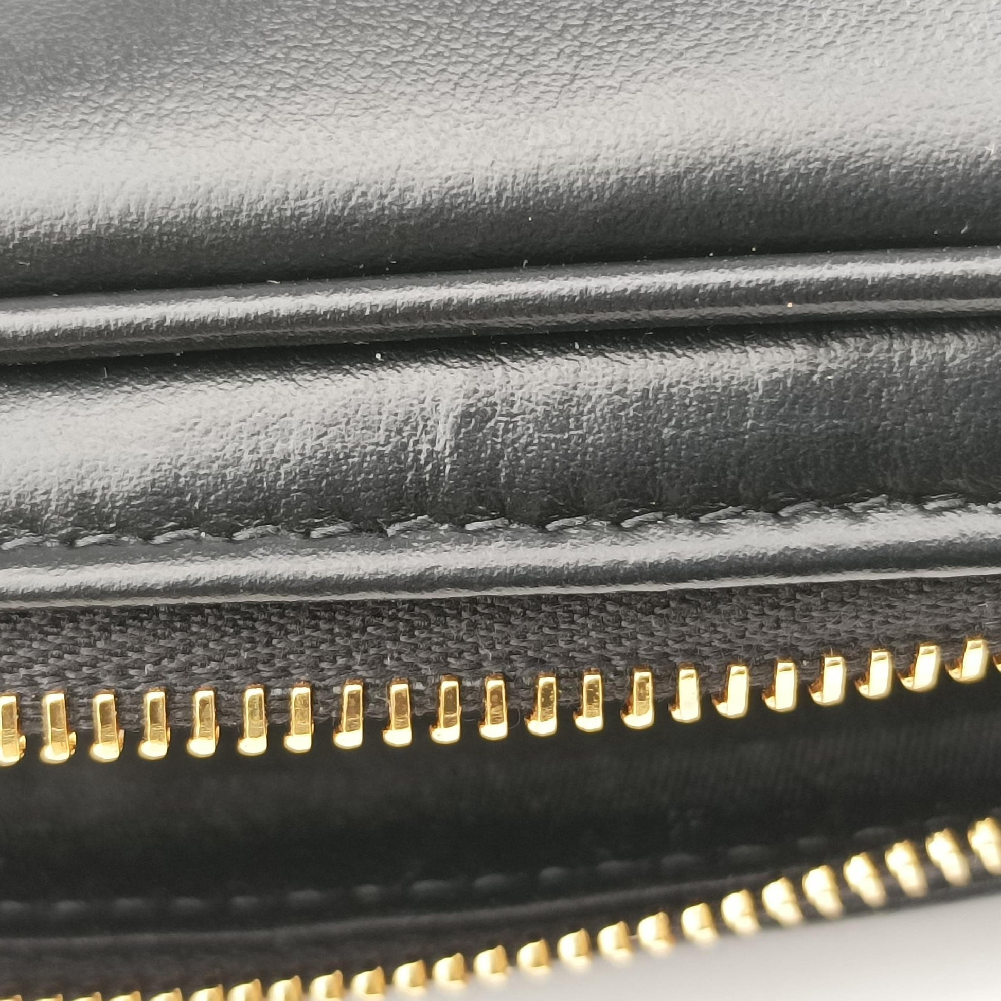 Logo belt Black leather 85/34ロゴベルト ブラック レザー 85/34
