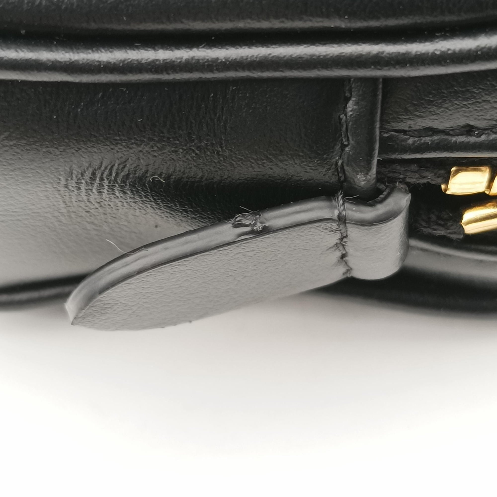 Logo belt Black leather 85/34ロゴベルト ブラック レザー 85/34
