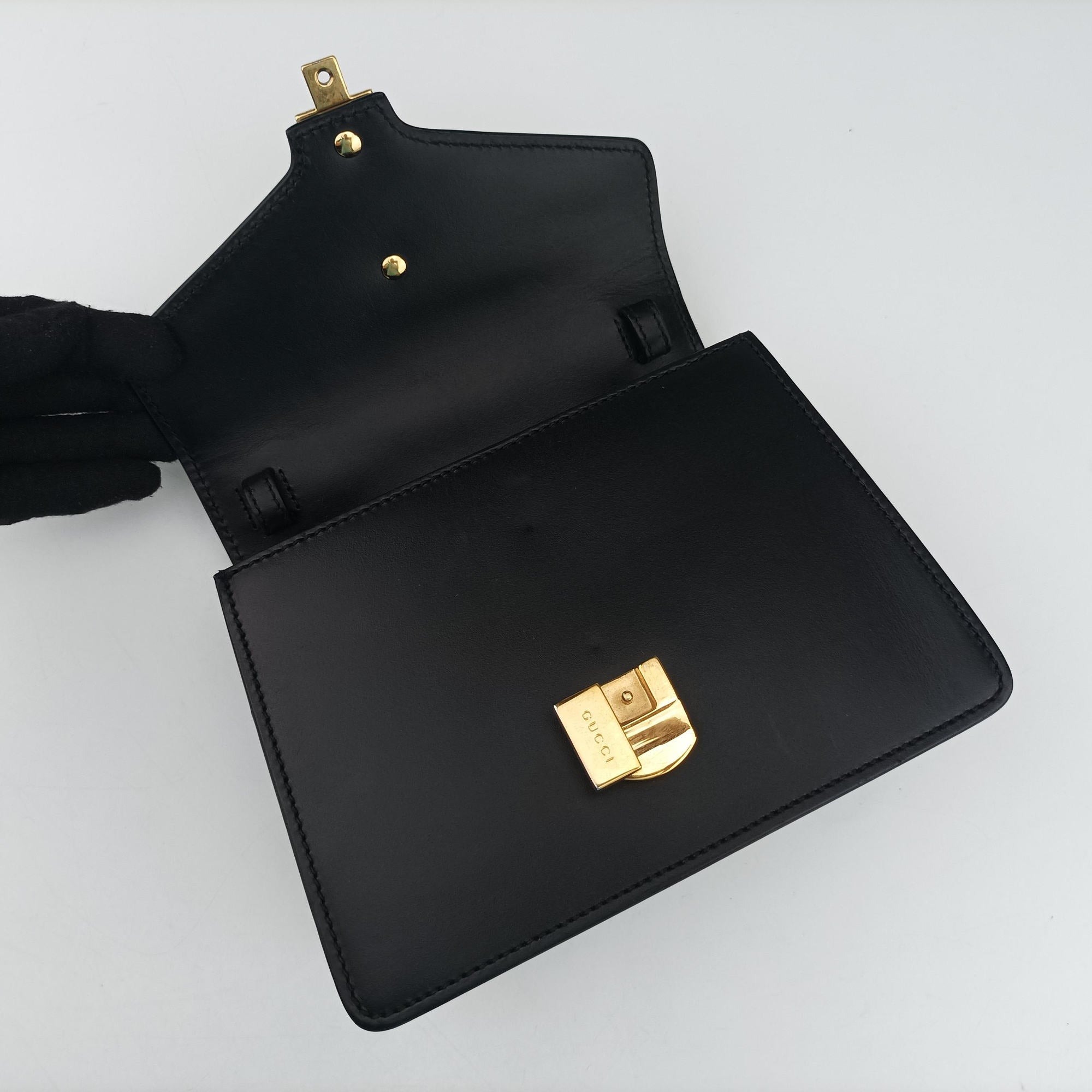 Sylvie Black Leather 470270 B024190325シルヴィ ブラック レザー 470270 B024190325