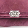 BOY CHANEL Chain Wallet Purple velour A68911 18555000ボーイシャネル チェーンウォレット パープル ベロア A68911 18555000
