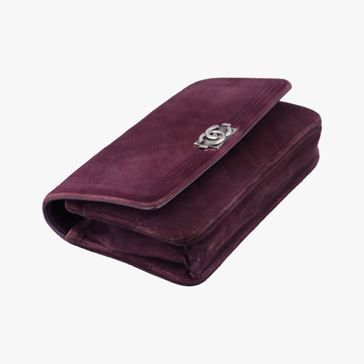 BOY CHANEL Chain Wallet Purple velour A68911 18555000ボーイシャネル チェーンウォレット パープル ベロア A68911 18555000