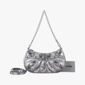 Le Cagole mini Silver lambskin 695814.8103.Q.000959ル カゴール ミニ シルバー ラムスキン 695814.8103.Q.000959