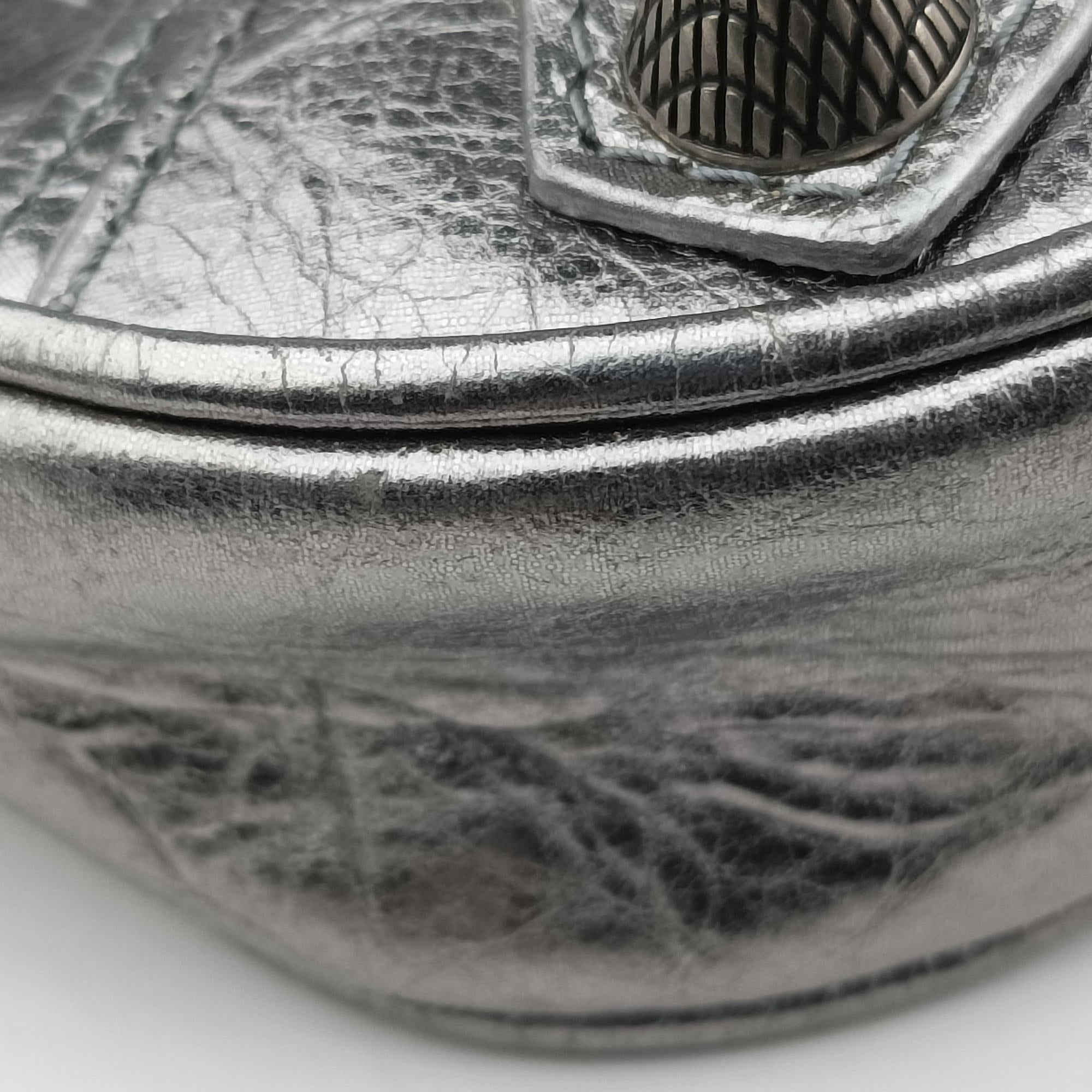 Le Cagole mini Silver lambskin 695814.8103.Q.000959ル カゴール ミニ シルバー ラムスキン 695814.8103.Q.000959