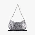 Le Cagole mini Silver lambskin 695814.8103.Q.000959ル カゴール ミニ シルバー ラムスキン 695814.8103.Q.000959