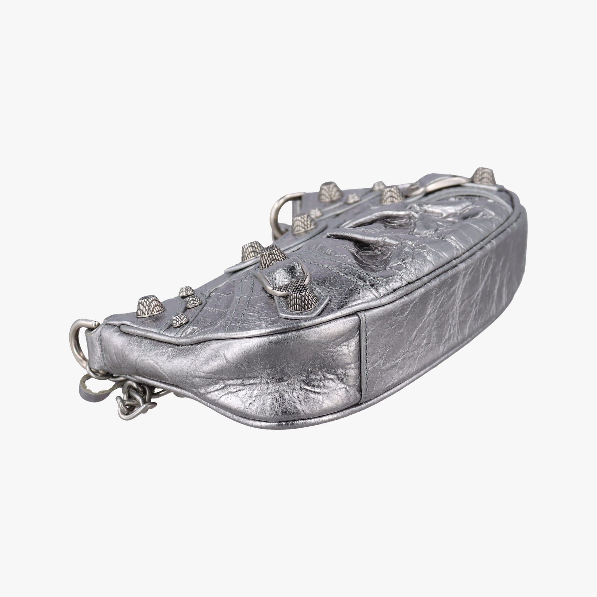 Le Cagole mini Silver lambskin 695814.8103.Q.000959ル カゴール ミニ シルバー ラムスキン 695814.8103.Q.000959
