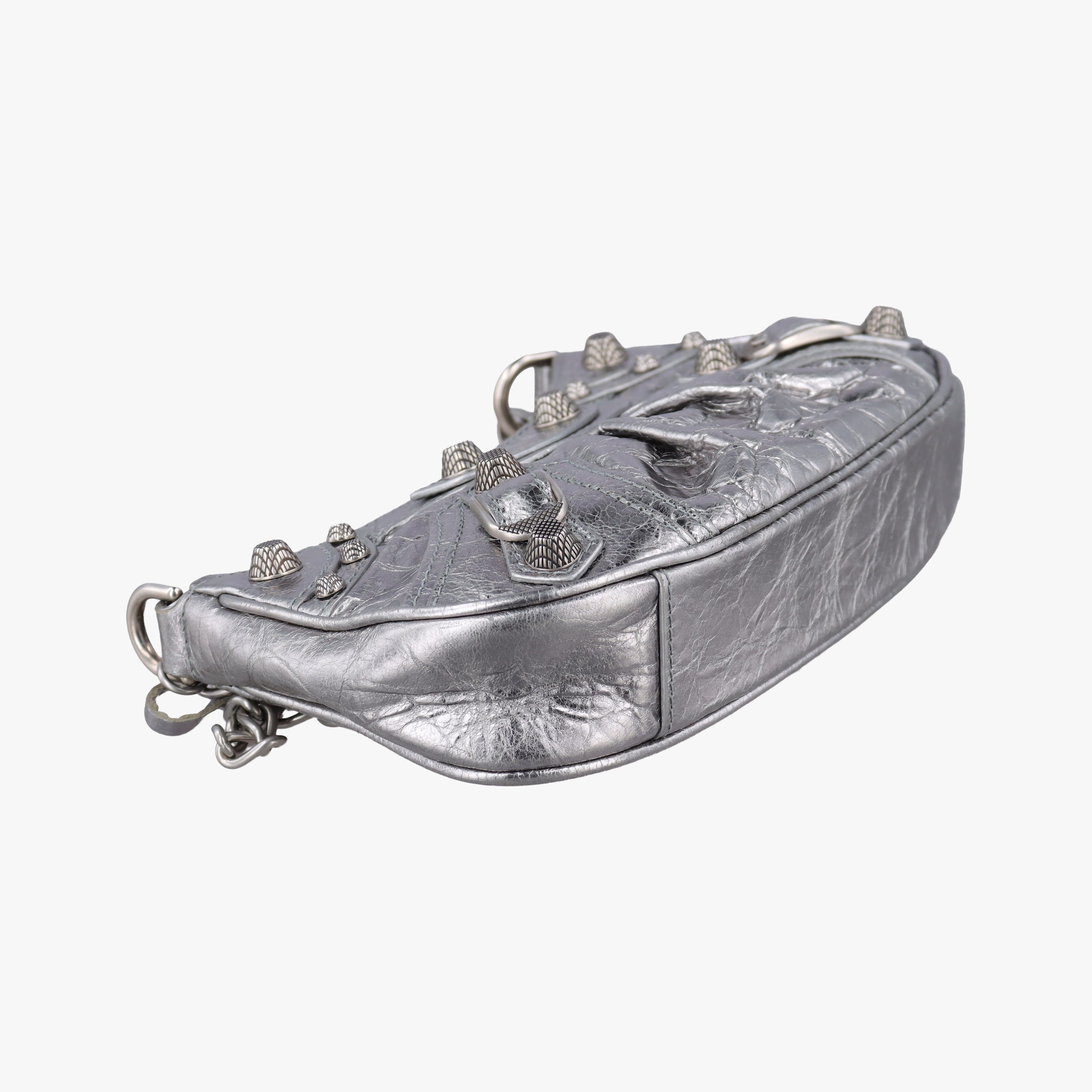 Le Cagole mini Silver lambskin 695814.8103.Q.000959ル カゴール ミニ シルバー ラムスキン 695814.8103.Q.000959