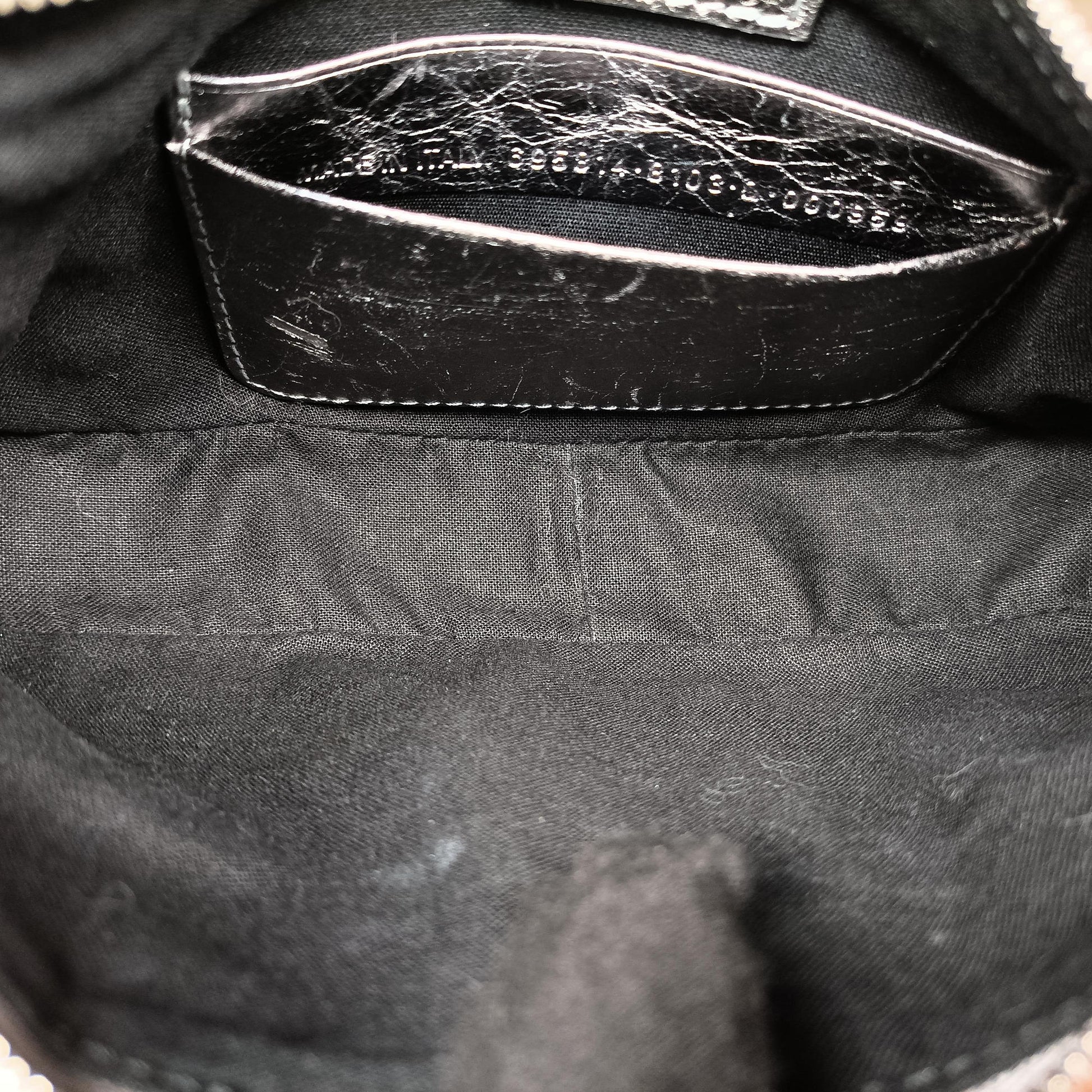 Le Cagole mini Silver lambskin 695814.8103.Q.000959ル カゴール ミニ シルバー ラムスキン 695814.8103.Q.000959