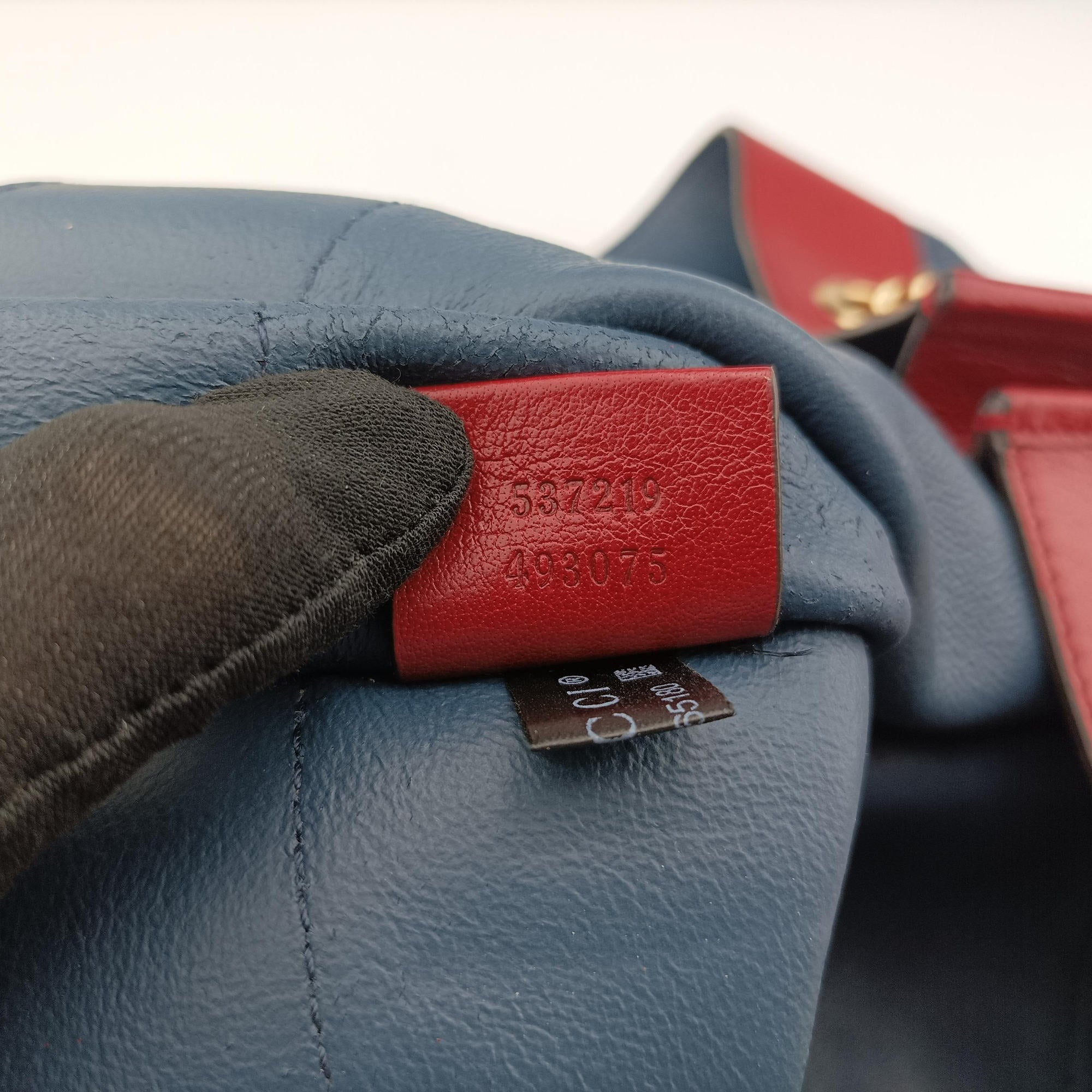 Rajah Navy×red Suede × leather 537219 I025665180ラジャ ネイビー×レッド スエード×レザー 537219 I025665180