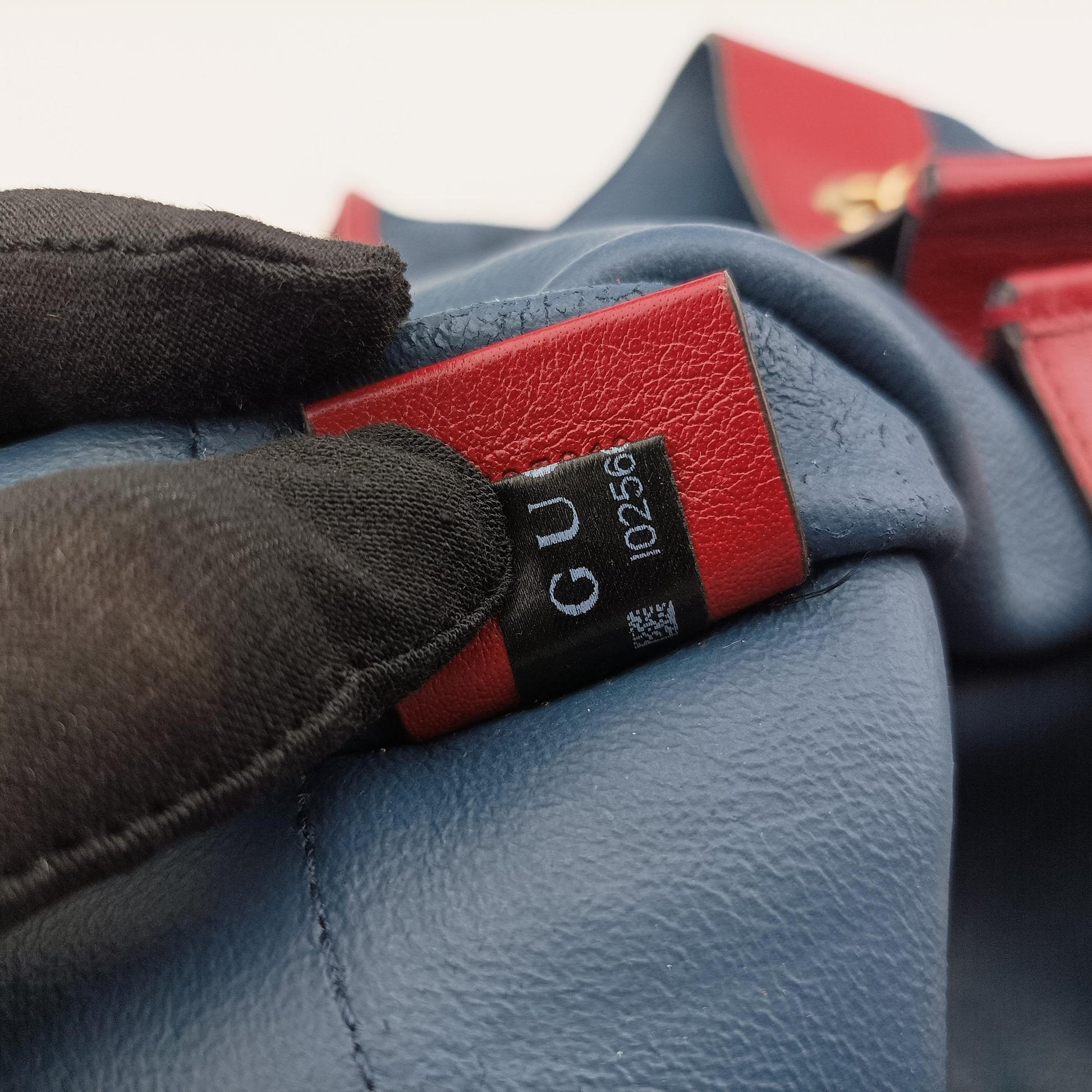 Rajah Navy×red Suede × leather 537219 I025665180ラジャ ネイビー×レッド スエード×レザー 537219 I025665180
