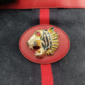 Rajah Navy×red Suede × leather 537219 I025665180ラジャ ネイビー×レッド スエード×レザー 537219 I025665180
