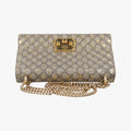 Padlock Beige x Black PVC coated canvas x Leather 409486 B022883097パドロック ベージュ x ブラック PVCコーティングキャンバス xレザー 409486 B022883097