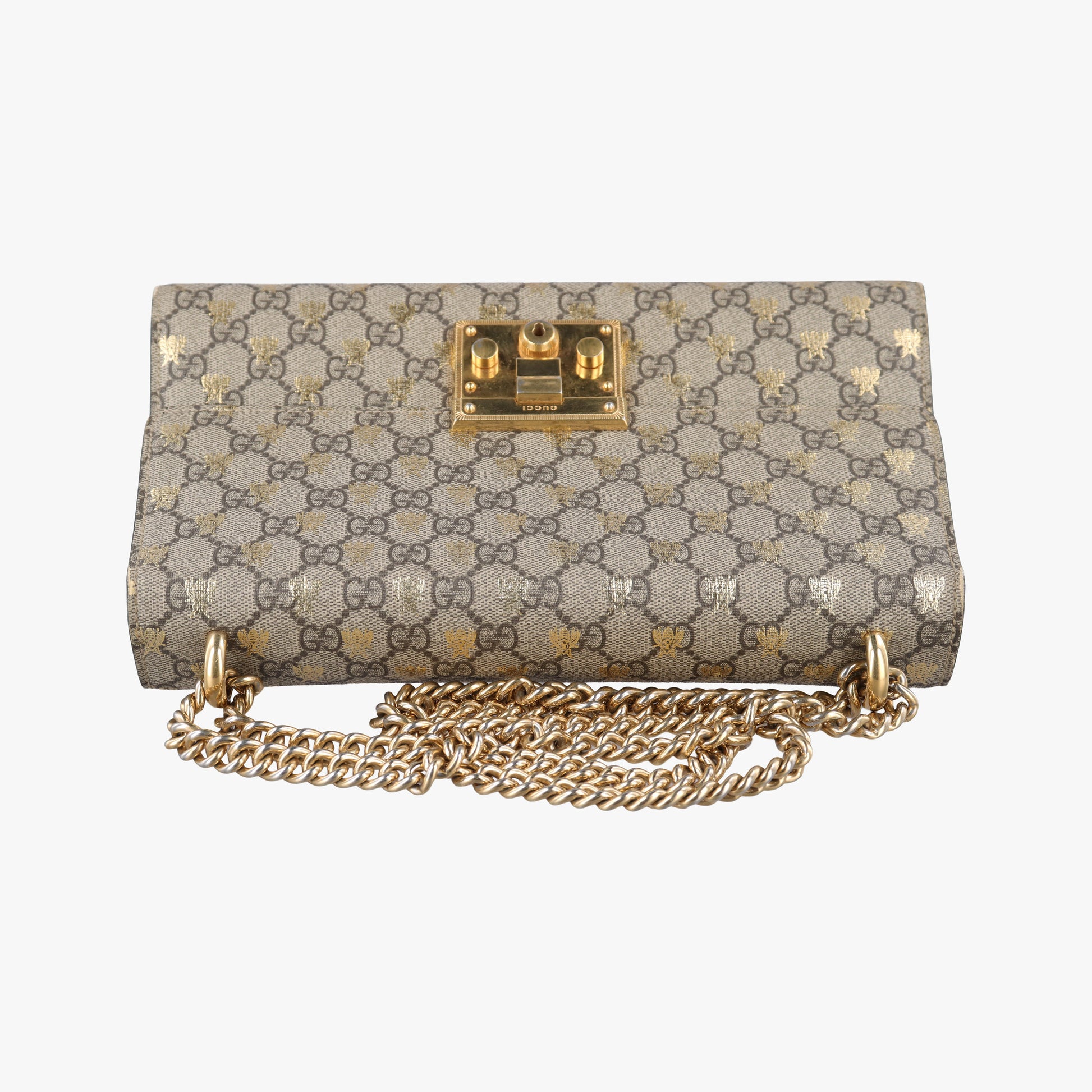 Padlock Beige x Black PVC coated canvas x Leather 409486 B022883097パドロック ベージュ x ブラック PVCコーティングキャンバス xレザー 409486 B022883097