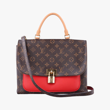 MARIGNAN Brown × Coquelicot Monogram Canvas×calf leather M44286 FL2138マリニャン モノグラム/ブラウン×コクリコ モノグラムキャンバス×カーフレザー M44286 FL2138