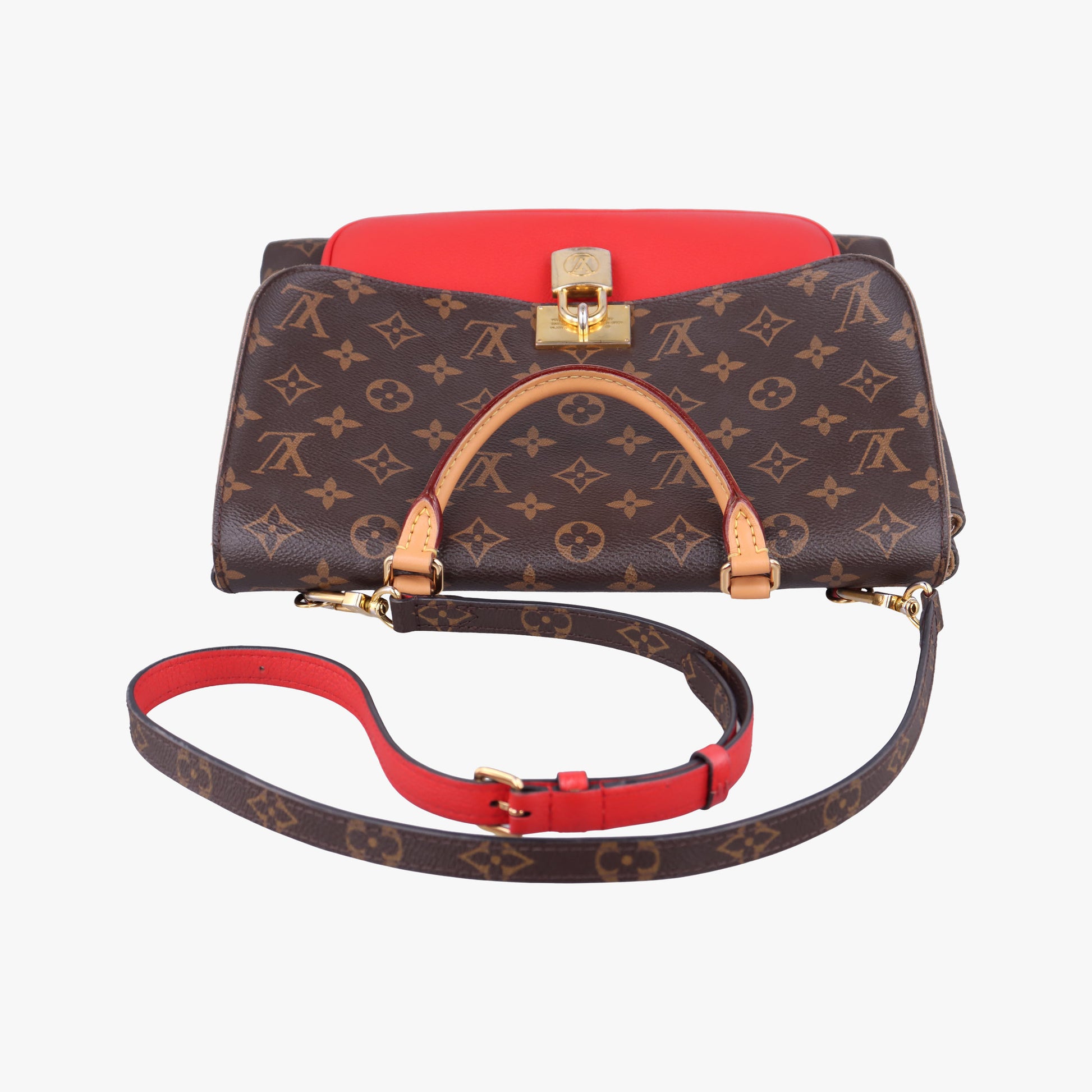MARIGNAN Brown × Coquelicot Monogram Canvas×calf leather M44286 FL2138マリニャン モノグラム/ブラウン×コクリコ モノグラムキャンバス×カーフレザー M44286 FL2138